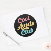 Sticker Rond Cool Aunts Club II (Enveloppe)
