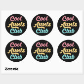 Sticker Rond Cool Aunts Club II (Feuille)