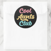 Sticker Rond Cool Aunts Club II (Sac)