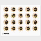 Sticker Rond Cool Bee (Feuille)