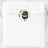 Sticker Rond Cool Bee (Sac)
