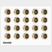 Sticker Rond Cool Bee (Feuille)