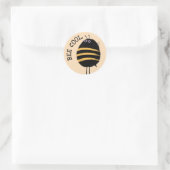 Sticker Rond Cool Bee (Sac)