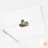 Sticker Rond Cool Beet Funny Veggie Pun (Enveloppe)