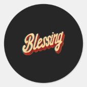 Sticker Rond Cool Blessing Emblem For Boys And Girls (Devant)