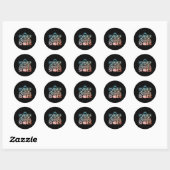 Sticker Rond Cool Bowling Art Pour Femmes Filles Bowler Cible (Feuille)