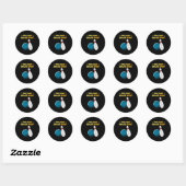 Sticker Rond Cool Bowling Nouveauté Pour Hommes Femmes Bowling  (Feuille)
