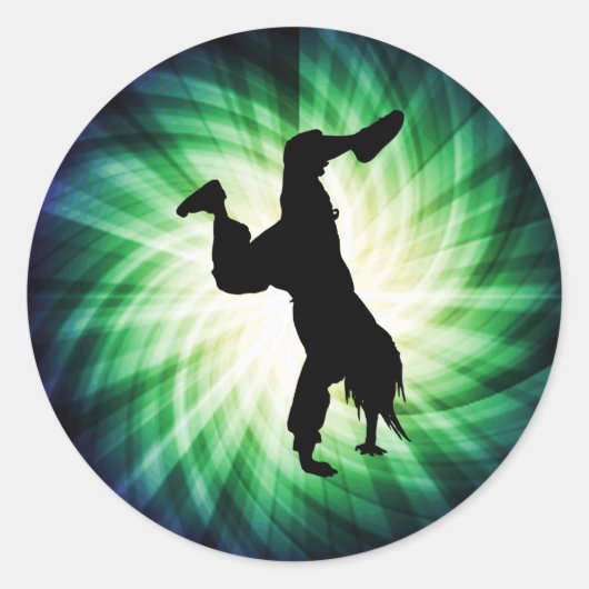 Sticker Rond Cool Breakdancer (Devant)