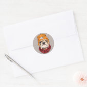 Sticker Rond Cool Bulldog (Enveloppe)