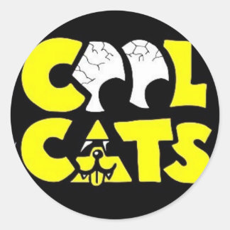 Sticker Rond cool-chats-x