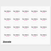 Sticker Rond Cool Chicks Jouer Piano (Feuille)
