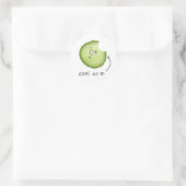 Sticker Rond cool comme collant de concombre (Sac)