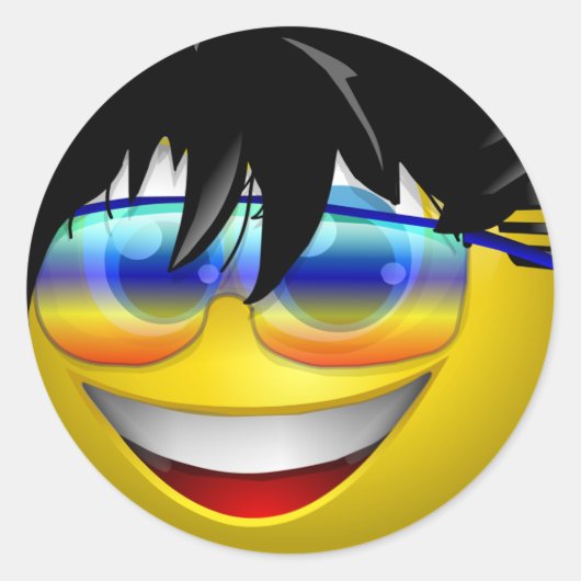 STICKER ROND COOL DUDE (Devant)