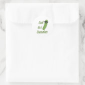 Sticker Rond Cool en Concombre ! Carton en concombre (Sac)
