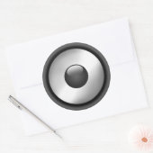 Sticker Rond Cool et fun Musique Conception du haut-parleur (Enveloppe)