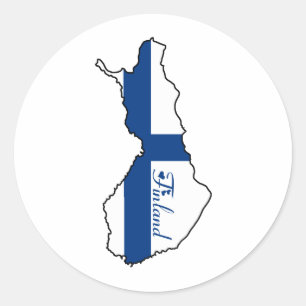 Sticker Rond Cool Finlande