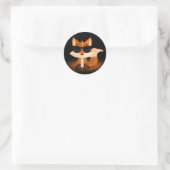 Sticker Rond Cool Fox 2 (Sac)