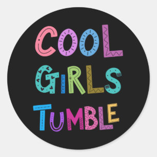 Sticker Rond Cool Gymnastique gymnastique de tambours
