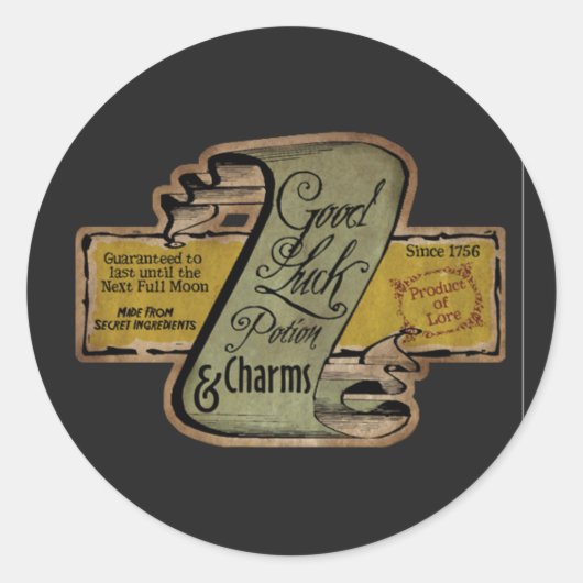 Sticker Rond Cool Halloween potions sorcières charme (Devant)