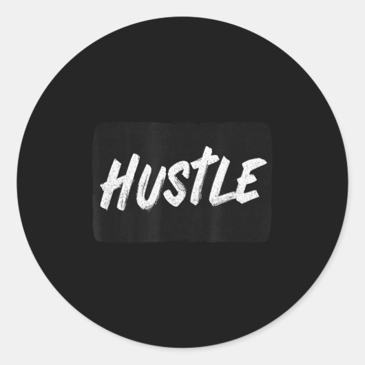 Sticker Rond Cool Hustle Emblem For Adults And Kids  (Devant)