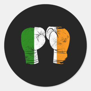 Sticker Rond Cool Irlande Drapeau Vintage irlandais Drapeau Gan