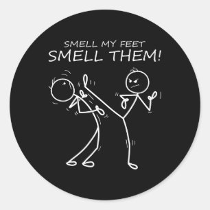 Sticker Rond Cool Karate odell My Feed Them Them Drôle Karate