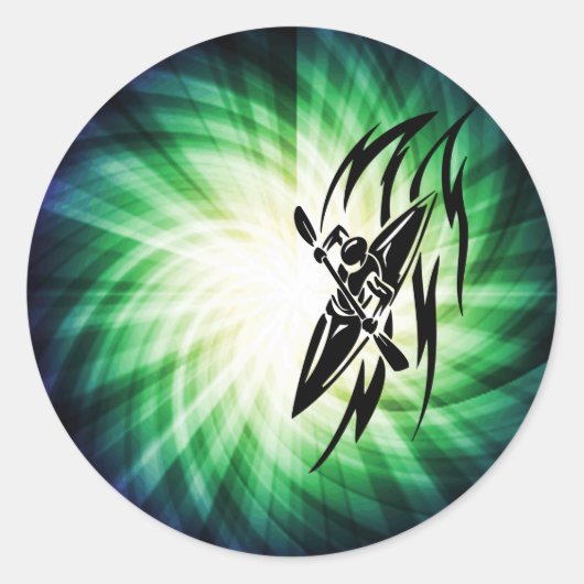 Sticker Rond Cool Kayaking (Devant)