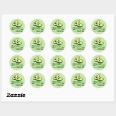 Sticker Rond Cool Obsessionnel Avocado Disorder Green (Feuille)