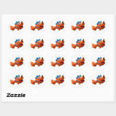 Sticker Rond Cool Pool Party (Feuille)