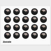 Sticker Rond Cool Rhino Premium (Feuille)
