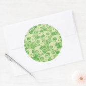 Sticker Rond Cool skulls (Enveloppe)