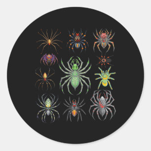 Sticker Rond Cool Spider Pour Hommes Femmes Tarantula Arachnid
