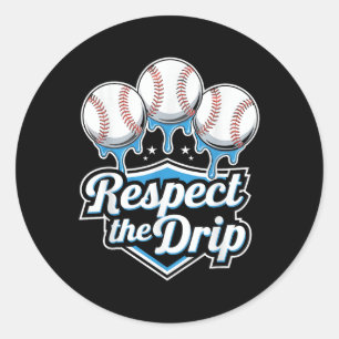 Sticker Rond Cool Sport Baseball Accueil Plate Drift Avec Des É