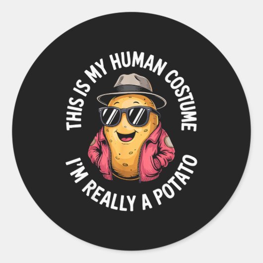 Sticker Rond Cool Tato Novelty For Men Women Tato Gag Tato Love (Devant)