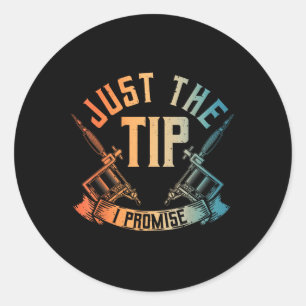 Sticker Rond Cool Tatouage Artiste Art Pour Hommes Femmes Tatou