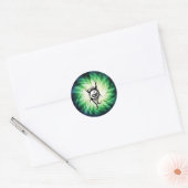 Sticker Rond Cool Yin Yang (Enveloppe)