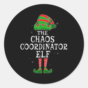 Sticker Rond Coordinateur Chaos Elf Group Matching Famille Chri