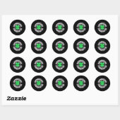 Sticker Rond Coordinateur des Shenanigans Shamrock I (Feuille)
