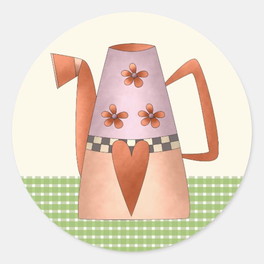 Sticker Rond Coordination des scellés d'enveloppe de Fête des m (Devant)