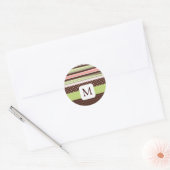 Sticker Rond Coordination des scellés d'enveloppe monographique (Enveloppe)