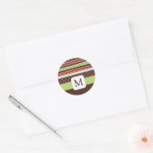 Sticker Rond Coordination des scellés d'enveloppe monographique (Enveloppe)