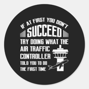 Sticker Rond Coordonnateur des vols Contrôleur de la circulatio