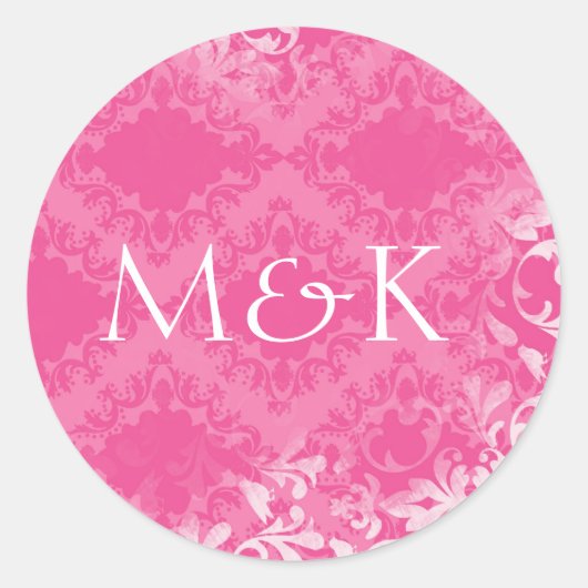 Sticker Rond Coordonner les joints d'enveloppe {Petal Pink} (Devant)