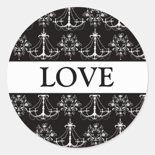 Sticker Rond Coordonner les scellés d'enveloppe des chandeliers (Devant)