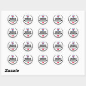 Sticker Rond Copenhague (Feuille)
