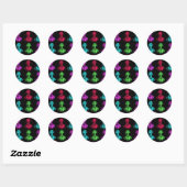 Sticker Rond Copernicus Collage (Feuille)