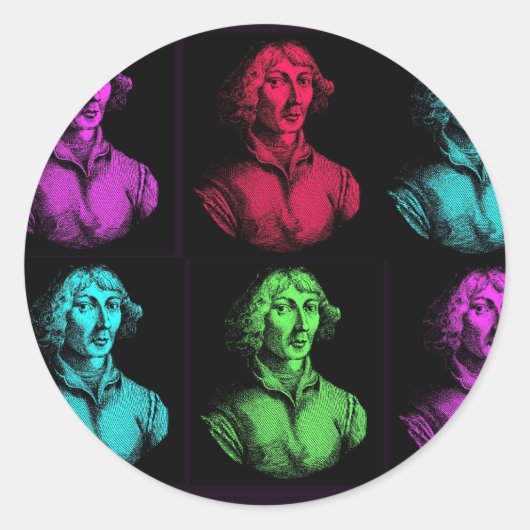 Sticker Rond Copernicus Collage (Devant)