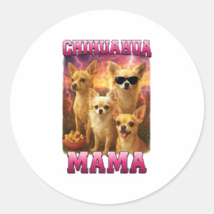 Sticker Rond Copie Copie Chihuahua