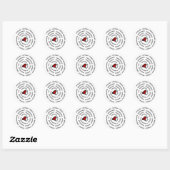 Sticker Rond copie de l'infirmière cardiaque (Feuille)