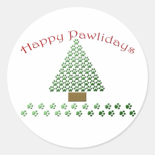 Sticker Rond copie heureuse de pawlidays1 (Devant)